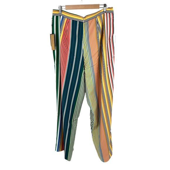 Maree Pour Toi wrap front wide leg pants in multicolor Size 12 - Picture 11 of 13